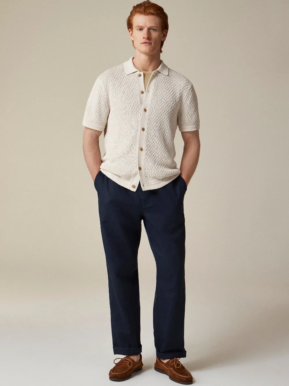NWT J.Crew Pier pant in cotton-linen blend canvas